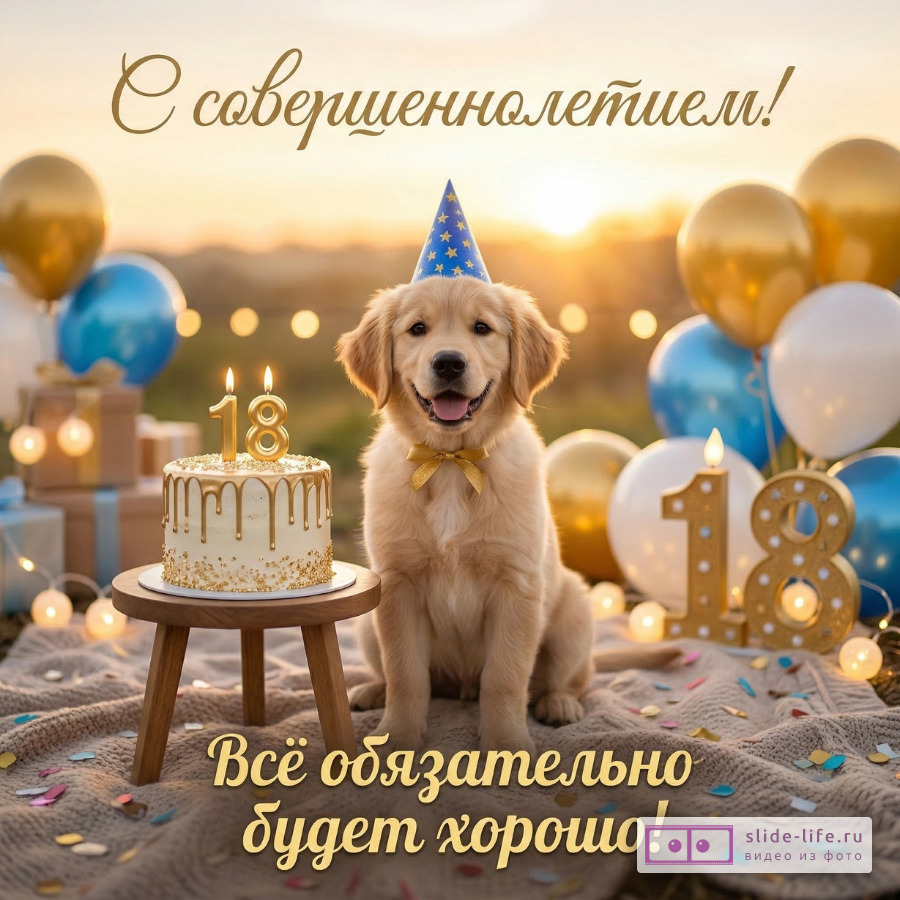 Поздравление на 18 лет — искренние слова от души