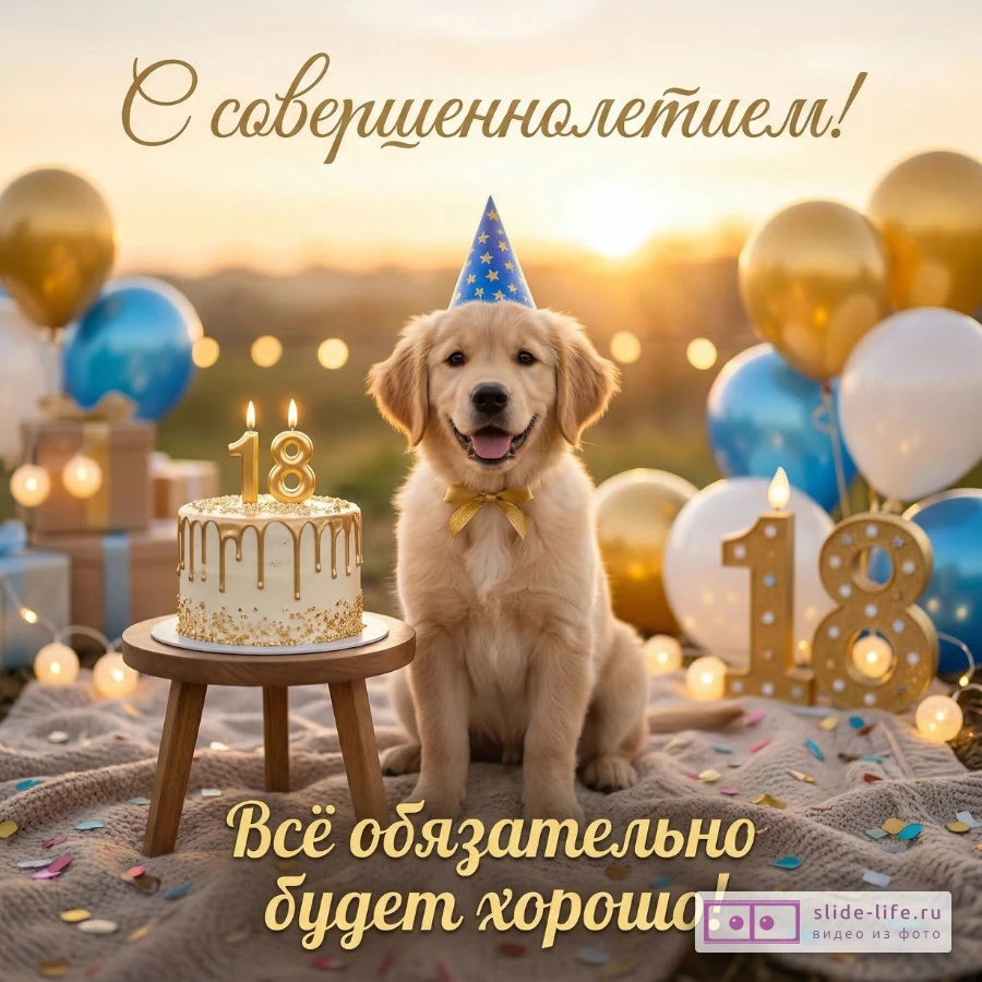 Поздравление на 18 лет — искренние слова от души