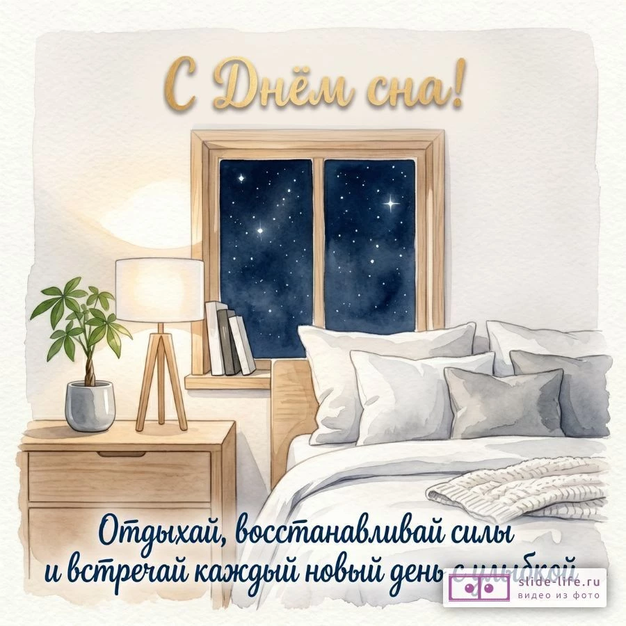 Сладких снов Открытка с милыми пожеланиями на ночь