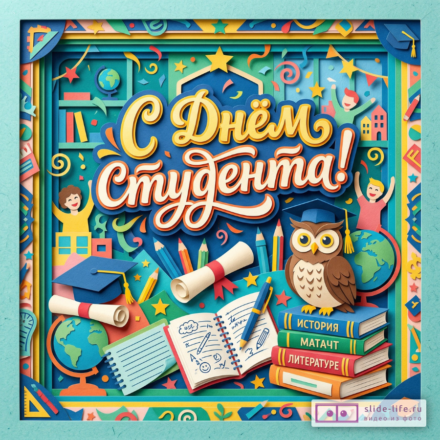 Красивые открытки на День студента — скачать в хорошем качестве