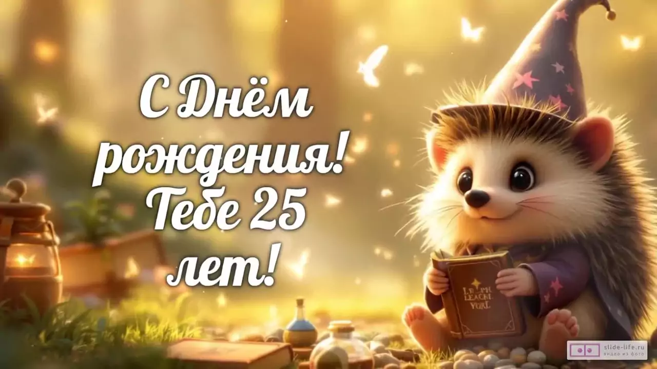 Современное видео поздравление с днем рождения мужчине 25 лет