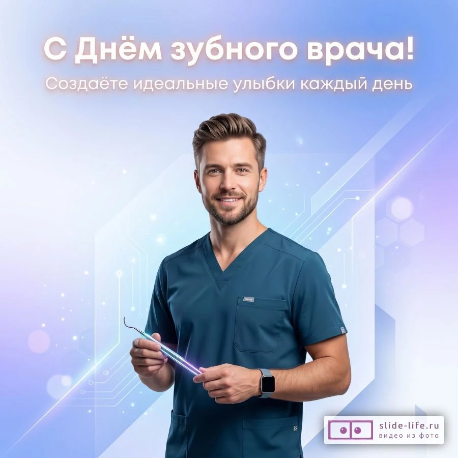Красивые открытки С Днём стоматолога — стильные поздравления