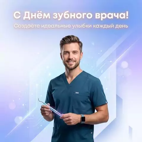 Красивые открытки С Днём стоматолога — стильные поздравления