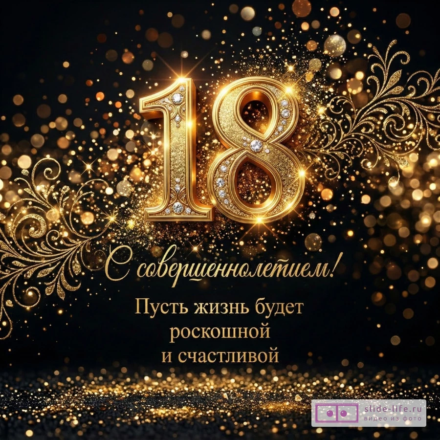 Самые красивые поздравления с 18-летием