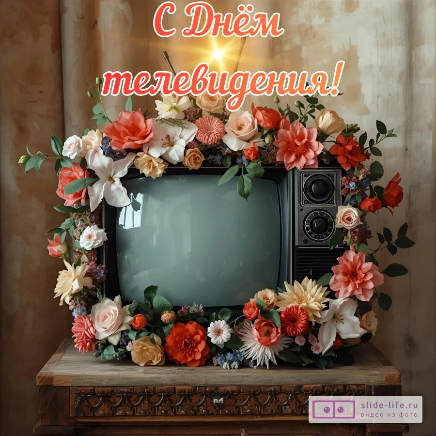 Открытка на день телевидения интересная