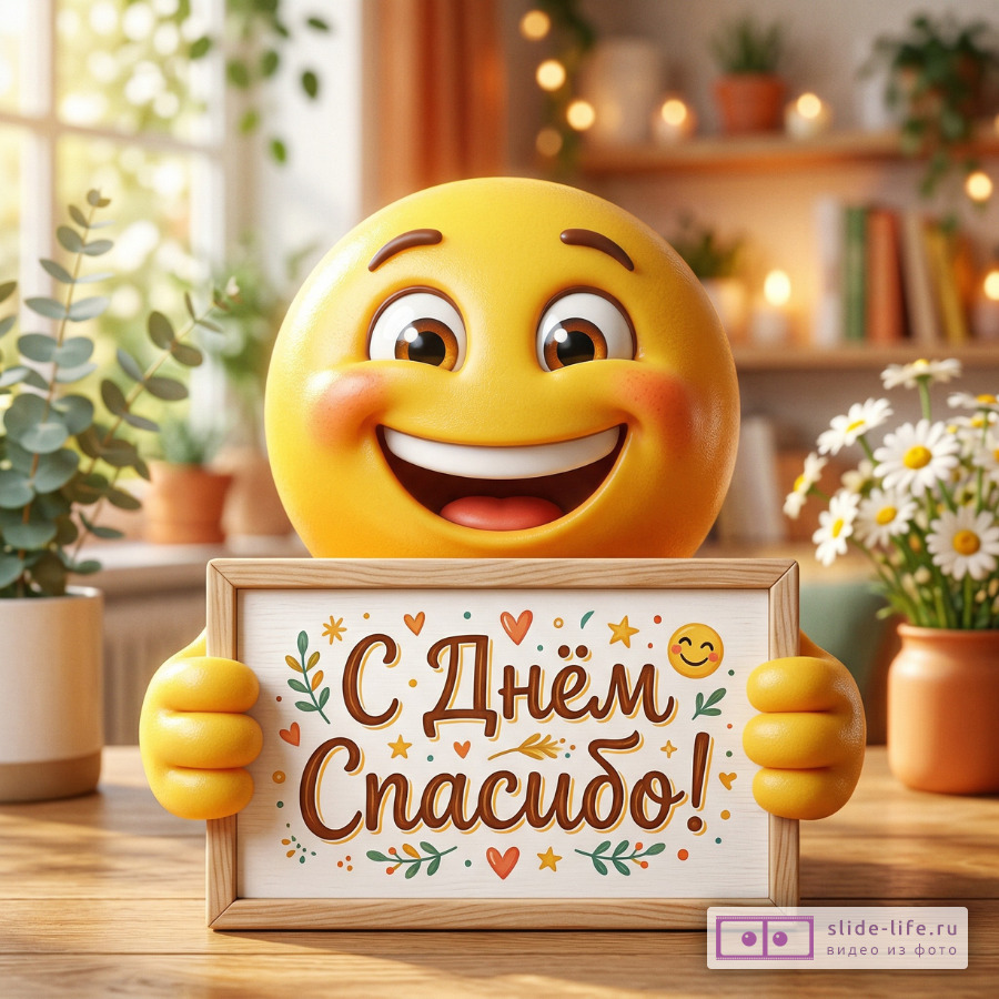 Красивая открытка с Днём спасибо