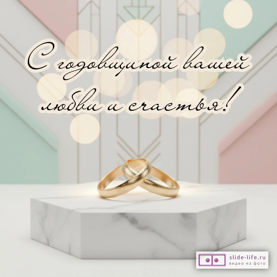 Открытка с искренними словами любви на годовщину свадьбы