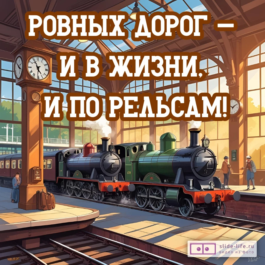 Откртыка пожелание железнодорожнику