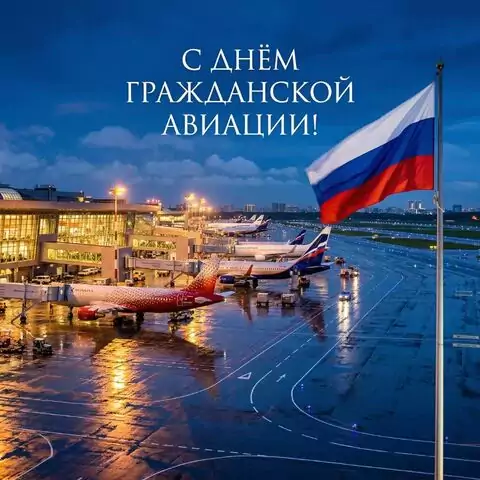 Картинка С Днём гражданской авиации — оригинальное поздравление бесплатно