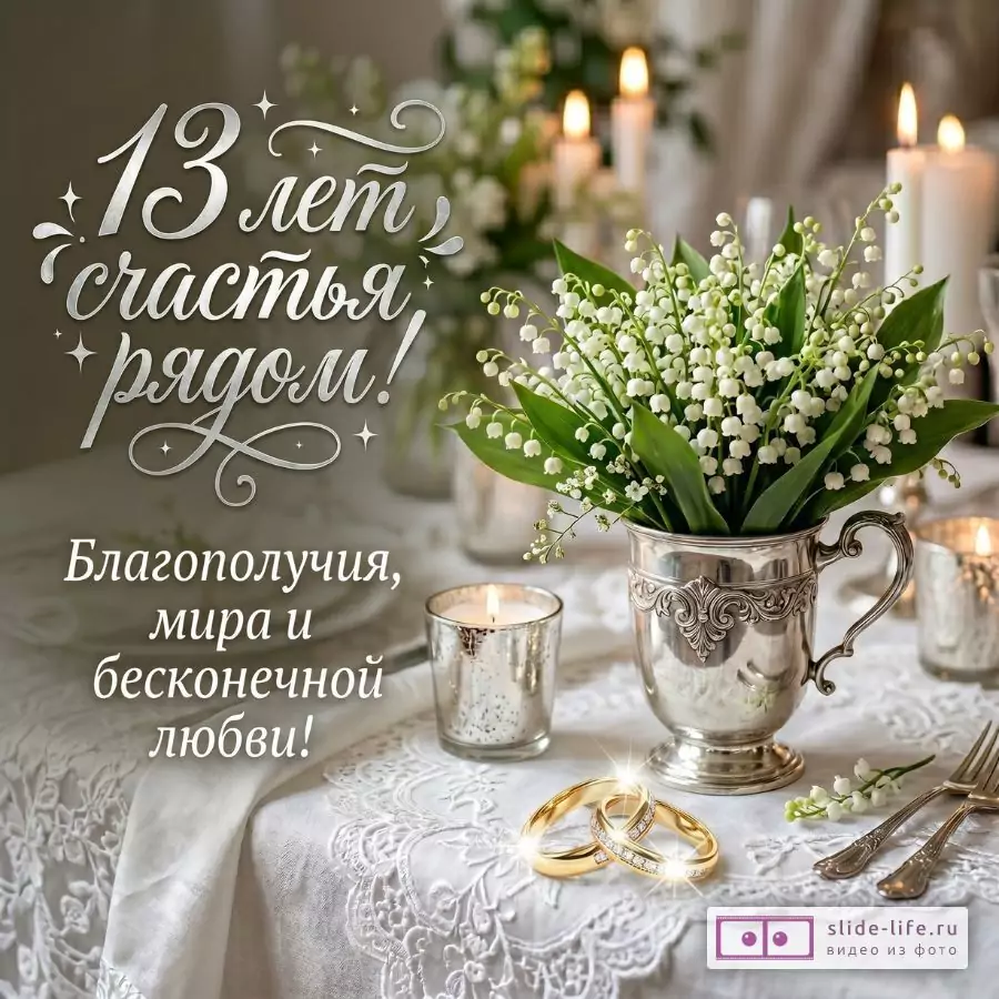 Кружевная Свадьба — Поздравление На 13 Годовщину Семейной Жизни