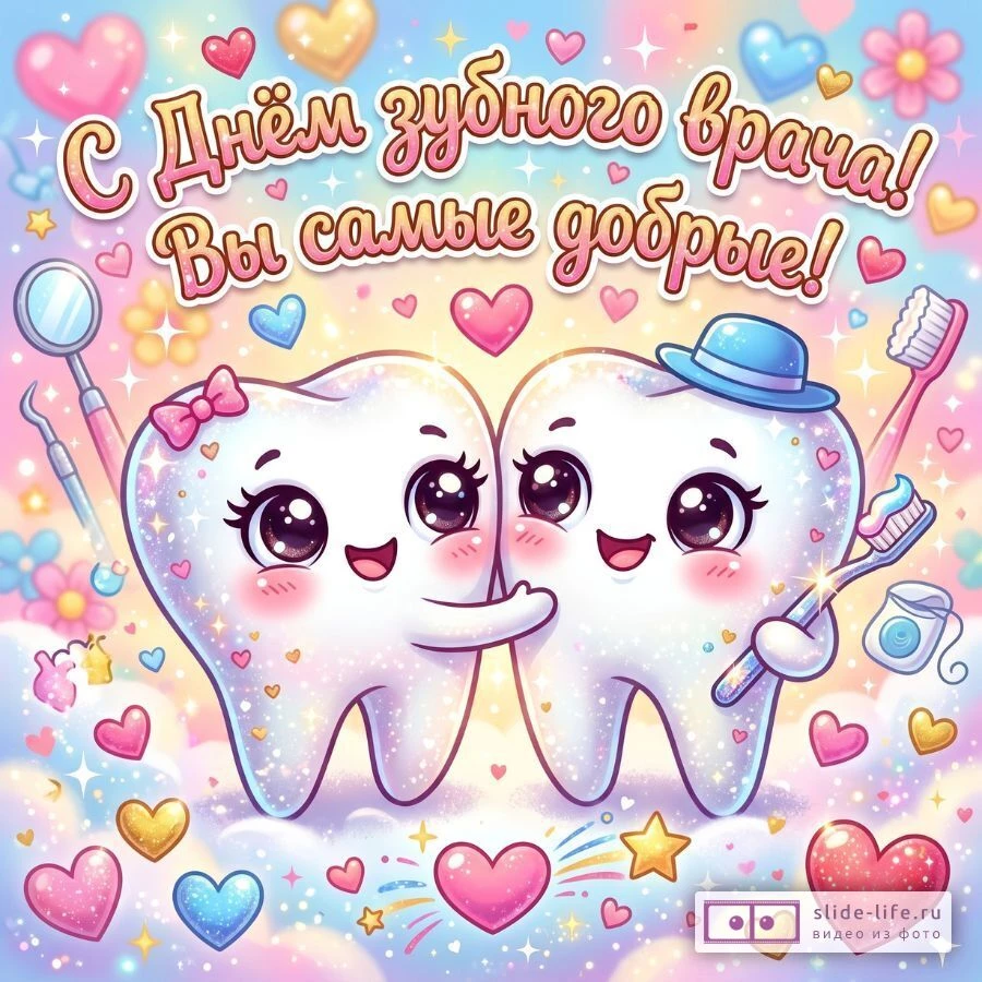 Открытки С Днём стоматолога с надписями — прикольные и красивые поздравления