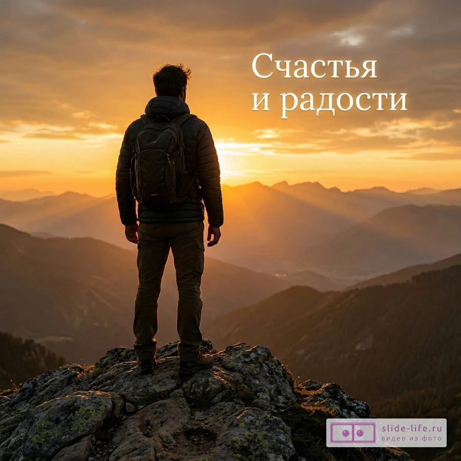 Пожелания мужчине – красивая открытка с тёплыми словами