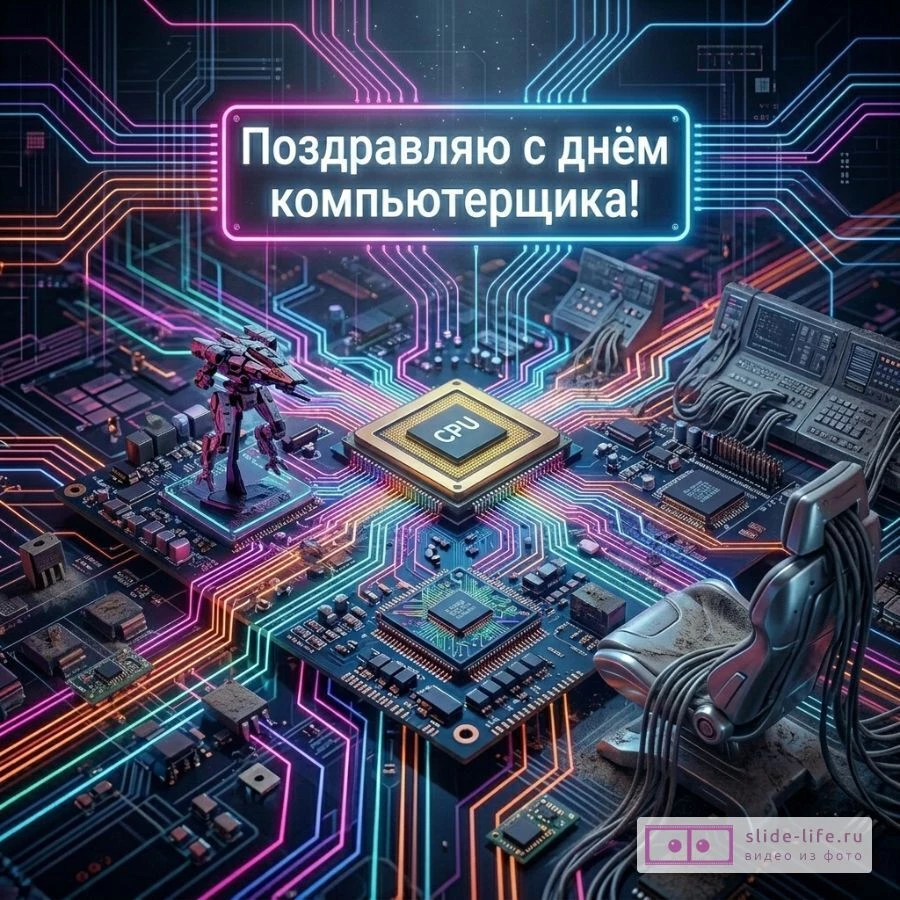 С днём компьютерщика — лучшие поздравительные картинки
