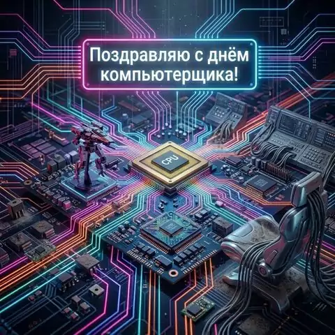 С днём компьютерщика — лучшие поздравительные картинки