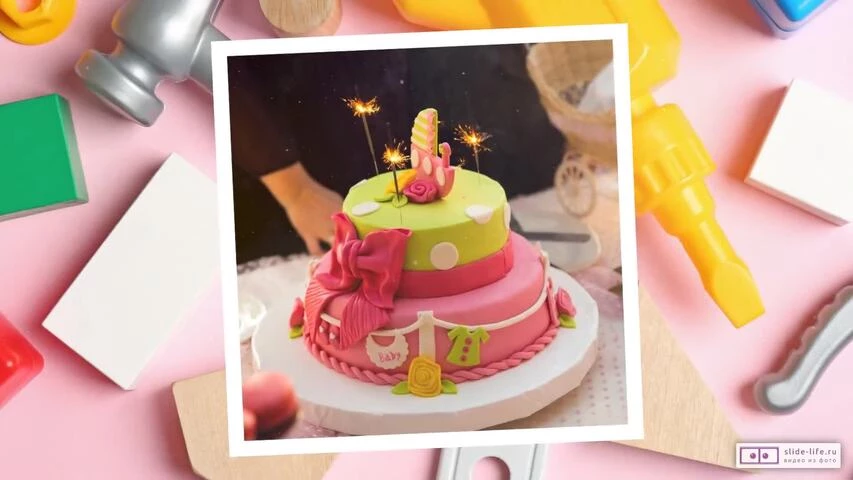 Короткое видео с днем рождения девочке 3 года