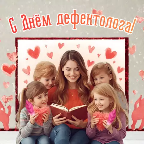 Красивая открытка с Днём дефектолога