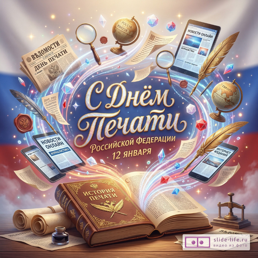 Лучшие открытки С Днём печати — подборка праздничных картинок