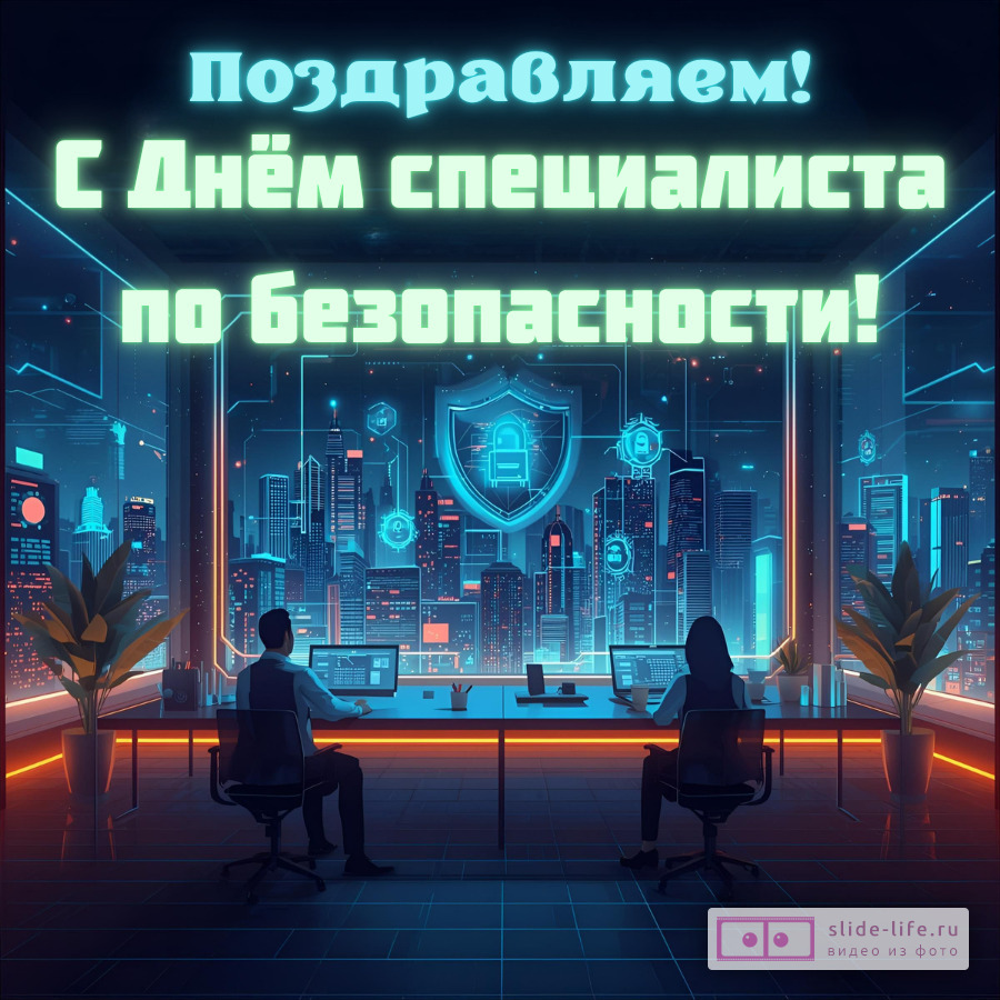 Открытка поздравление на день специалиста по безопасности