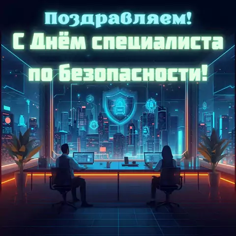 Открытка поздравление на день специалиста по безопасности