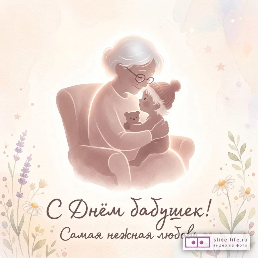 Открытка С Днём бабушек — трогательное поздравление до слёз