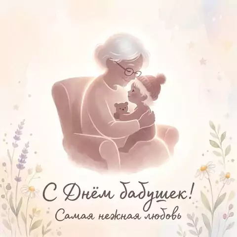 Открытка С Днём бабушек — трогательное поздравление до слёз