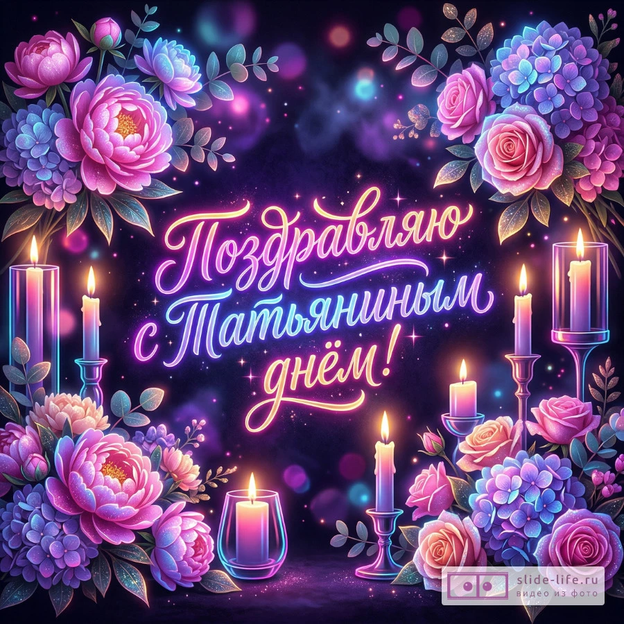 Яркие и красивые открытки Поздравляю с Татьяниным днём