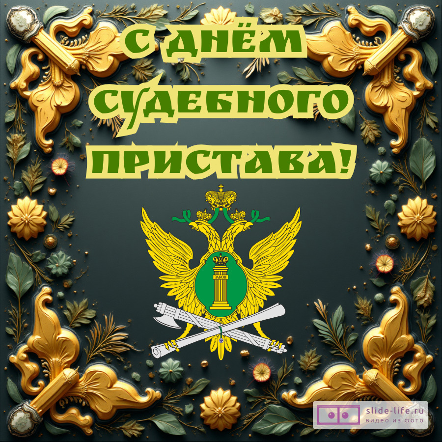 Открытка поздравление с днем судебного пристава