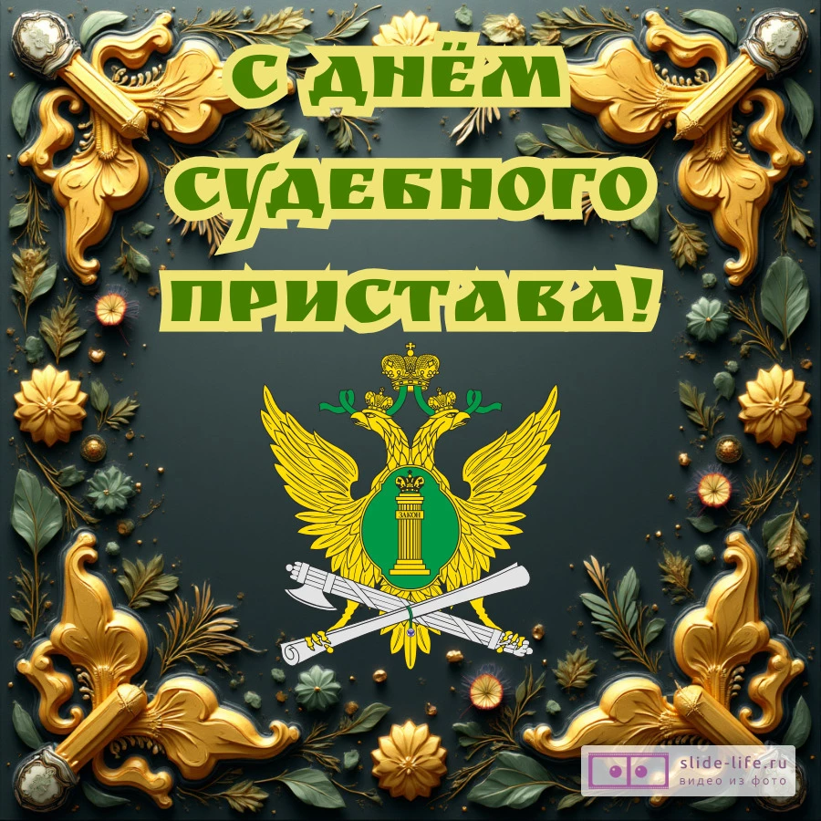 Открытка поздравление с днем судебного пристава
