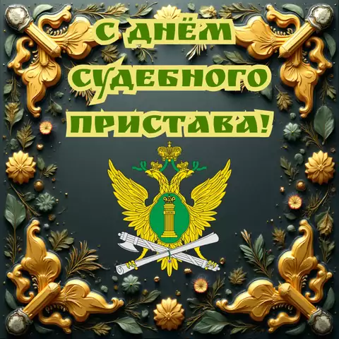 Открытка поздравление с днем судебного пристава