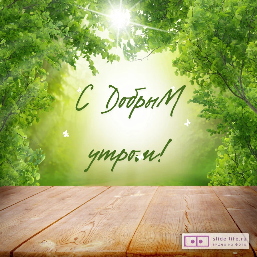 Летняя открытка с добрым утром
