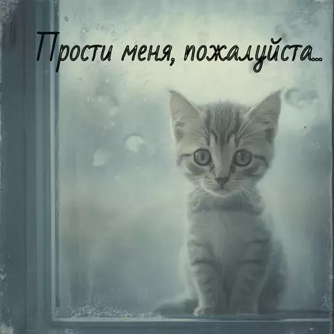 Картинка Прости с трогательными словами