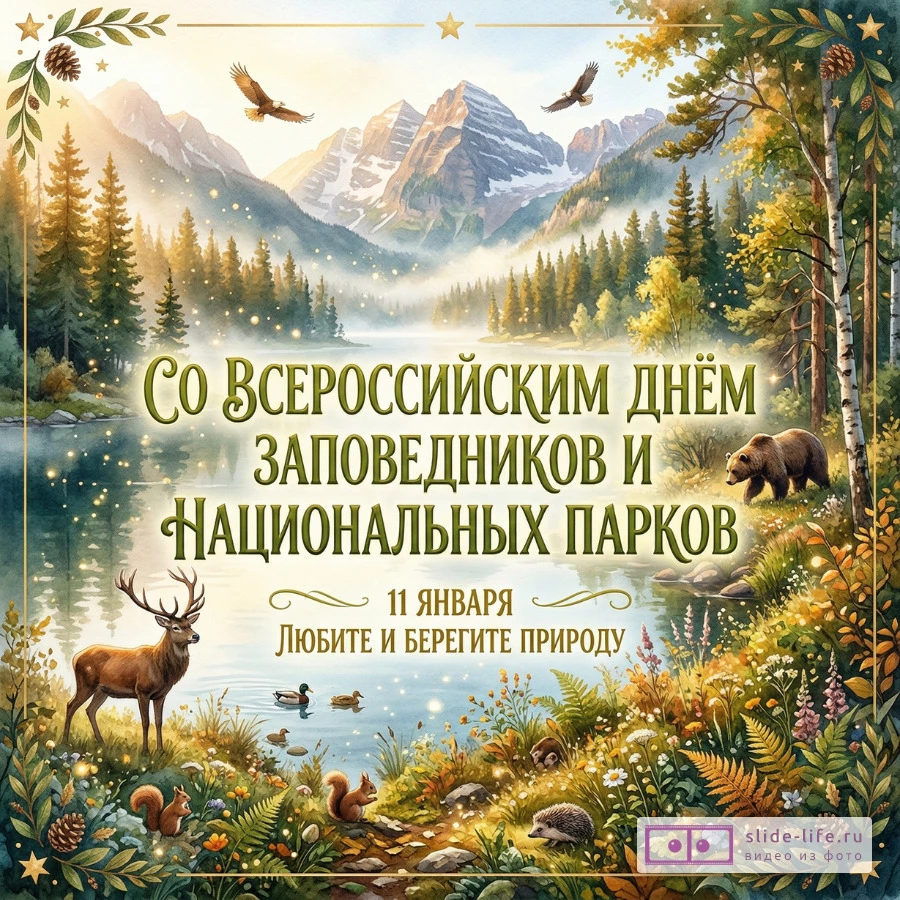 Всероссийский день заповедников: уникальные открытки с пожеланиями любви к природе
