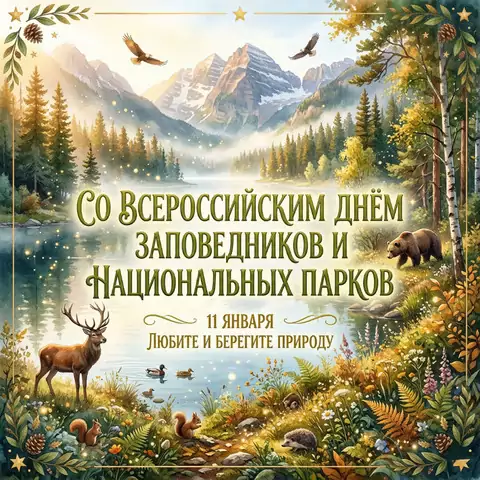 Всероссийский день заповедников: уникальные открытки с пожеланиями любви к природе