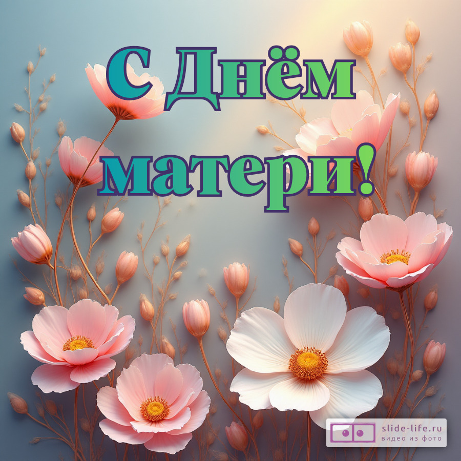 Открытка на день матери нежная