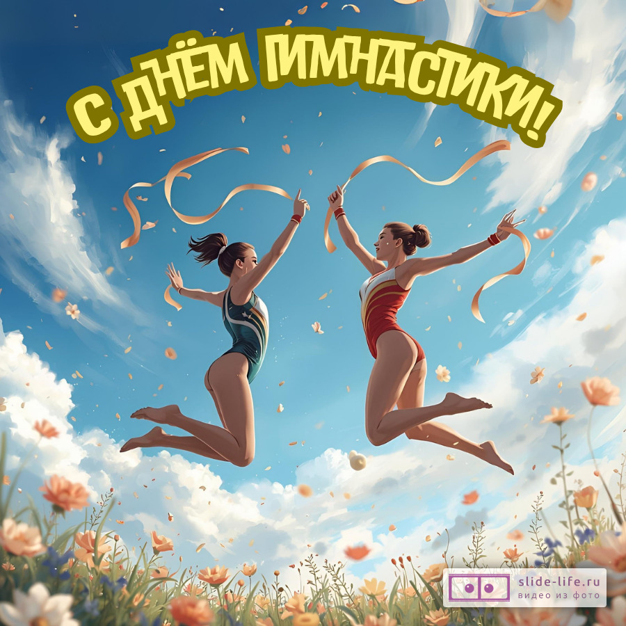 Открытка к дню гимнастики