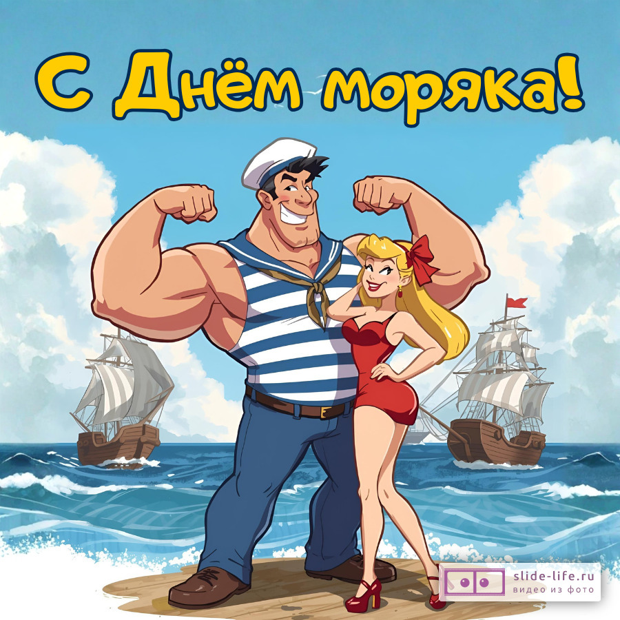 Открытка с днем моряка смешная
