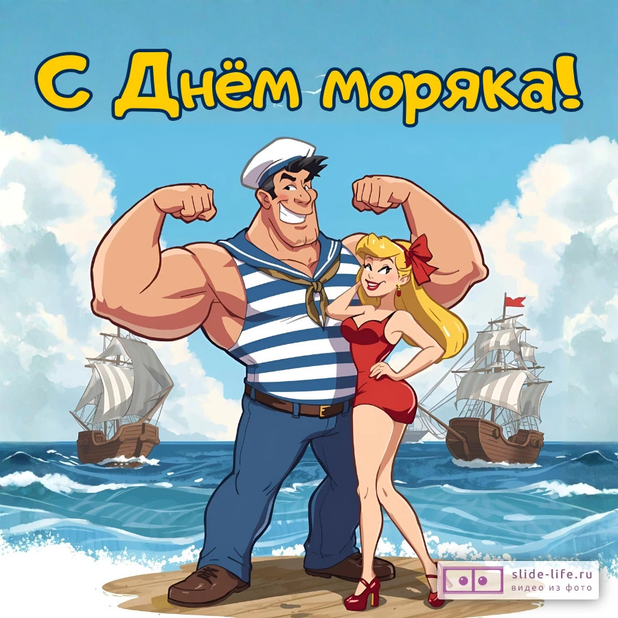 Открытка с днем моряка смешная