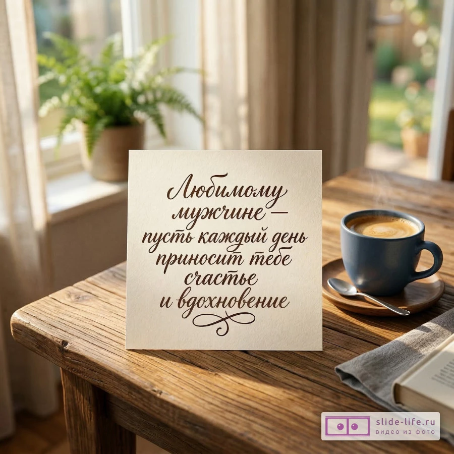 Трогательные пожелания для любимого мужчины