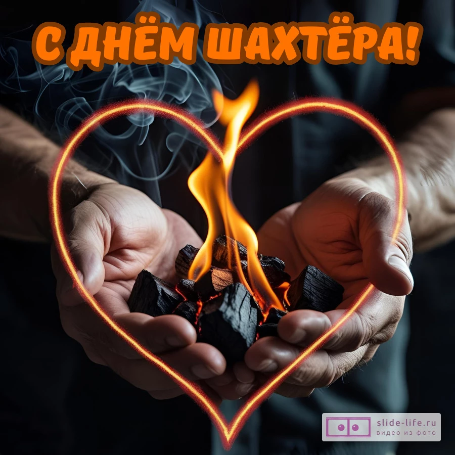 Красивая открытка с Днём шахтера