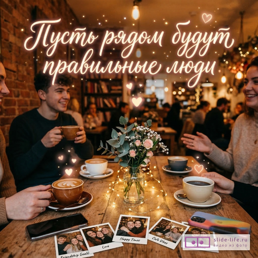 Открытка с добрыми словами для друга