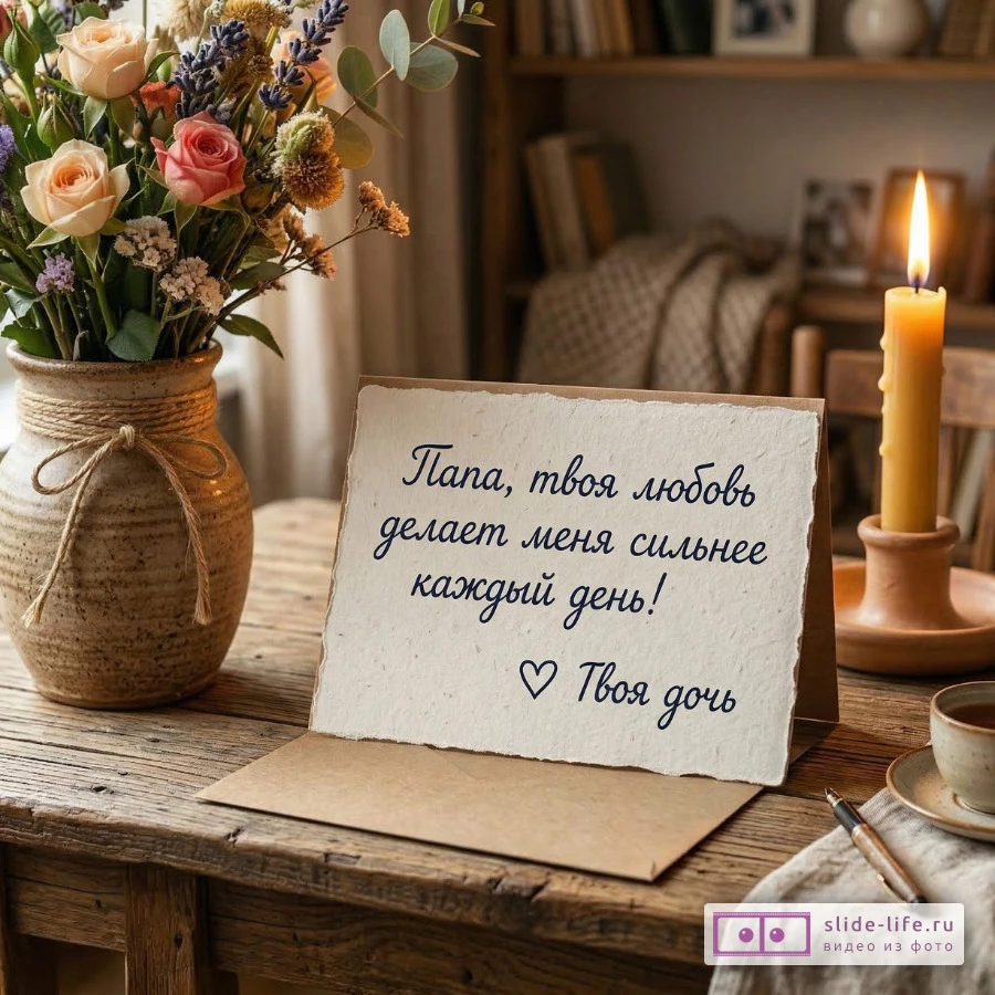 Пожелания папе от дочери