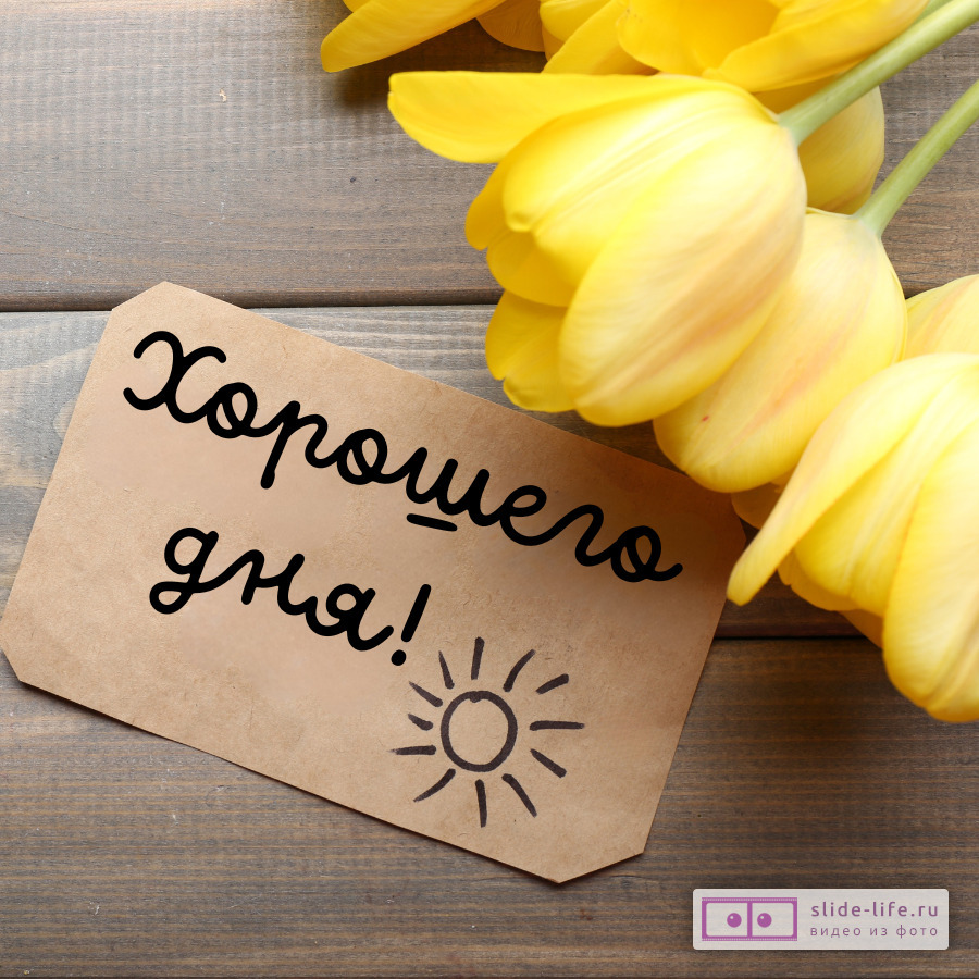 Хорошего дня! Картинка с добрым утром