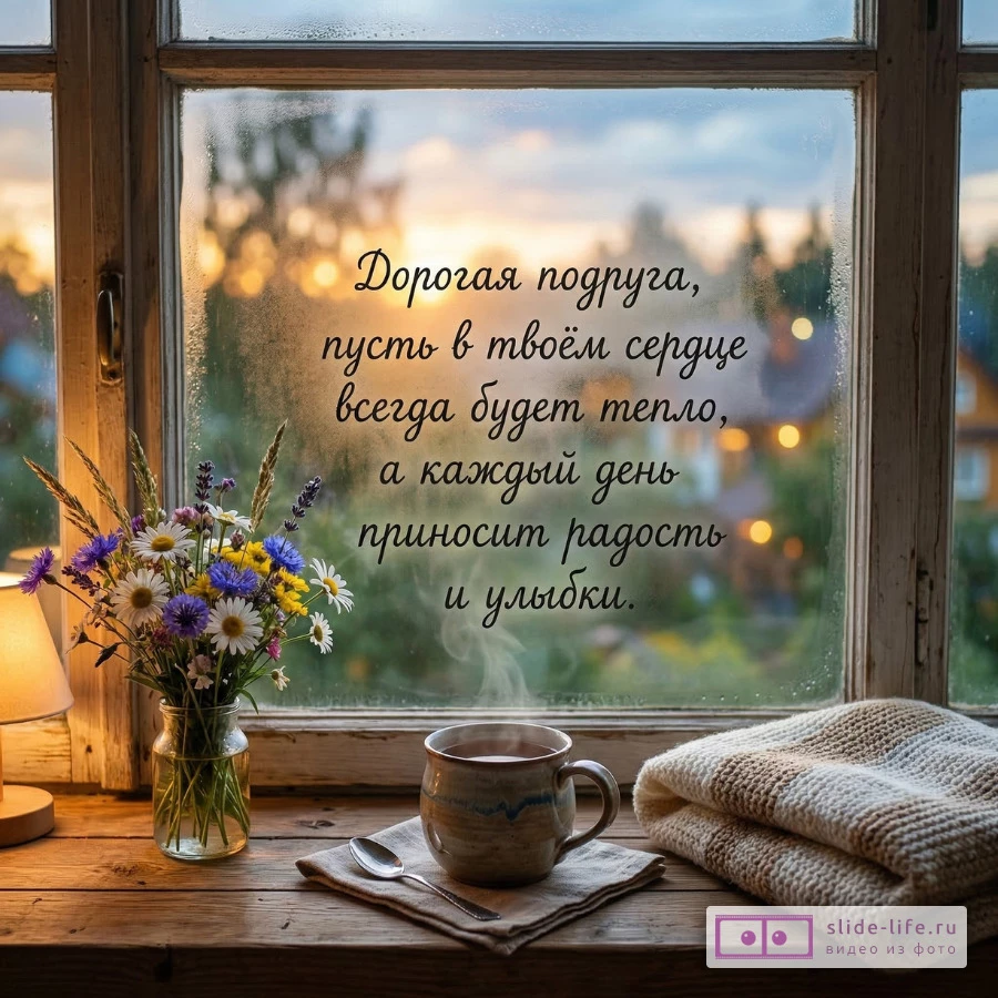Добрые слова для подруги на каждый день