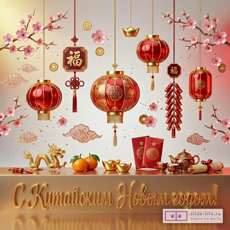 Картинки с Китайским Новым годом — открытки с надписями и поздравлениями