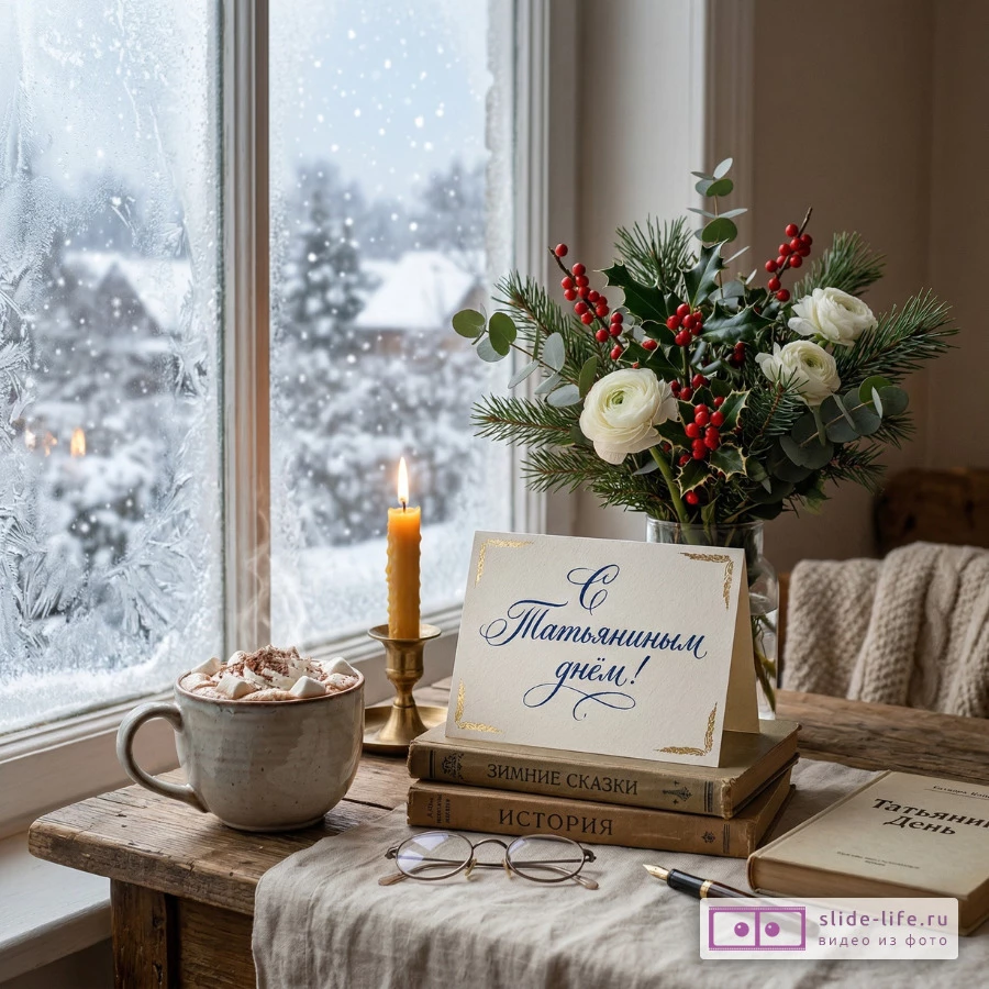 Красивая открытка с Татьяниным днём