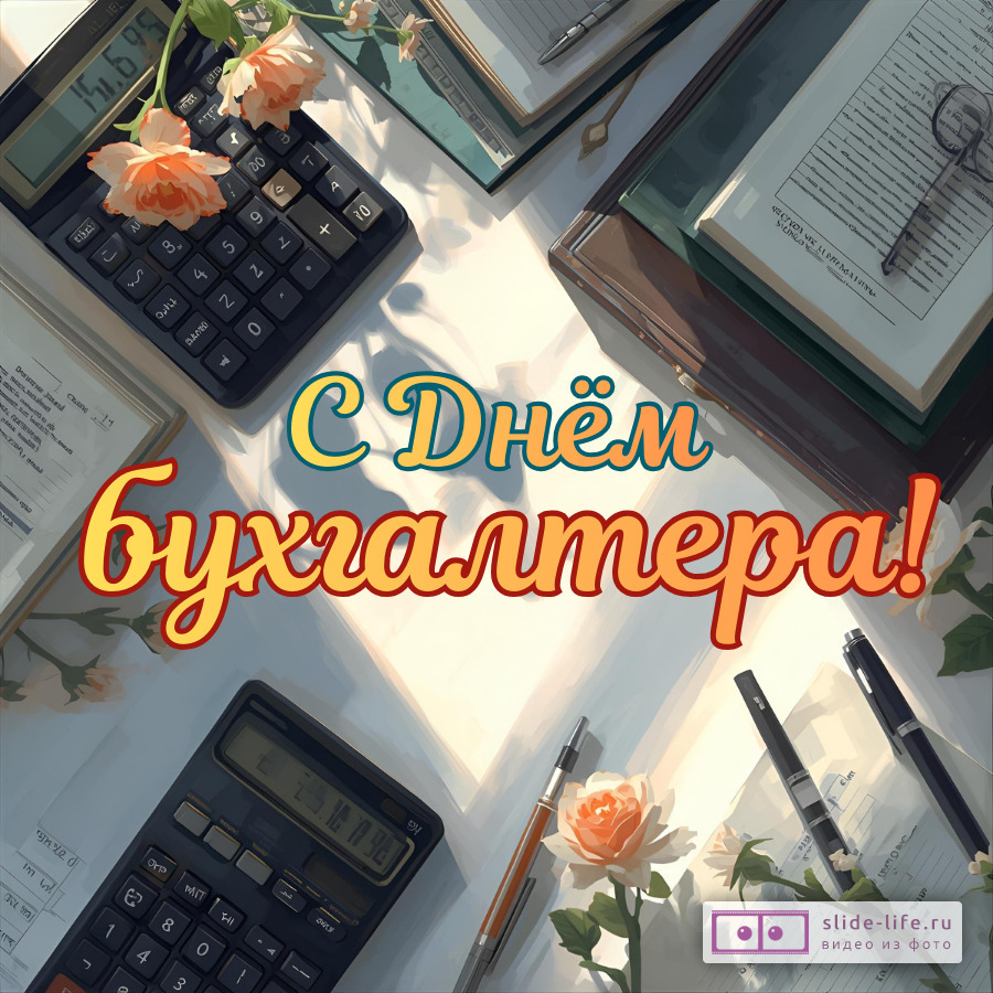 Открытка с днем бухгалтера необычная