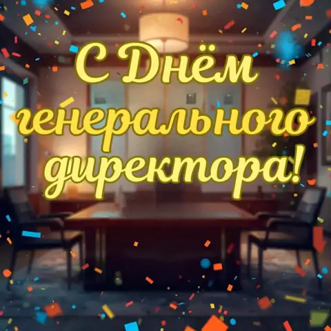 Оригинальная открытка с Днём генерального директора