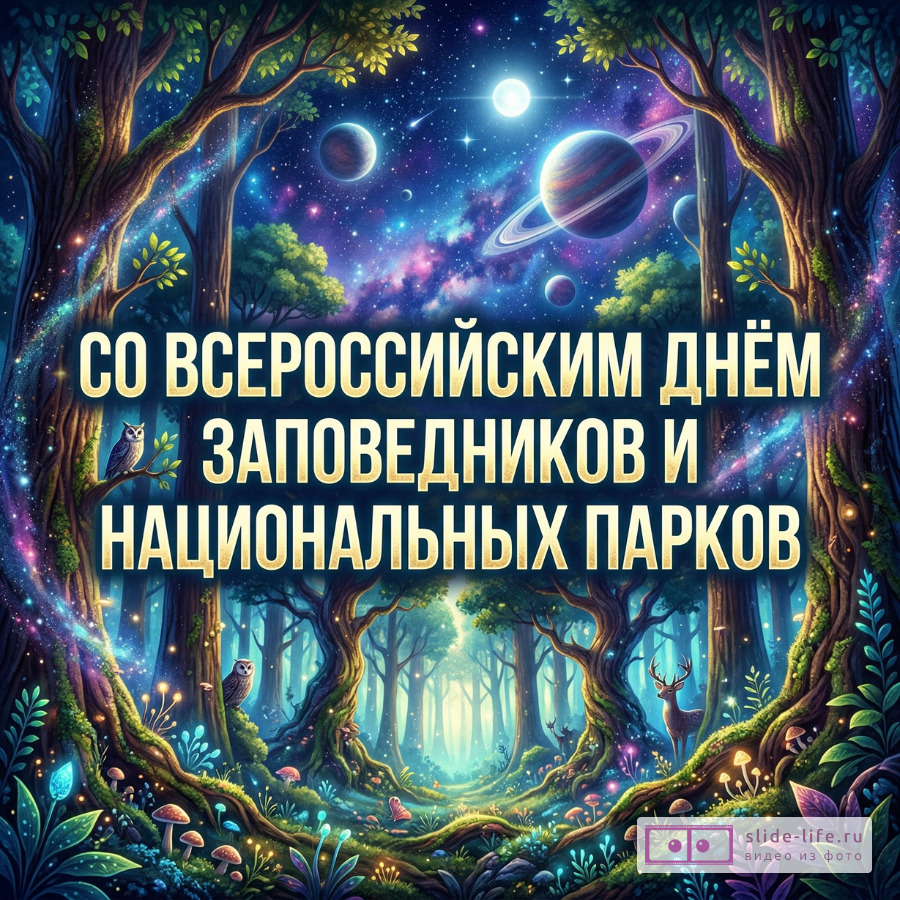 Уникальные открытки с Всероссийским днём заповедников и национальных парков для вдохновения