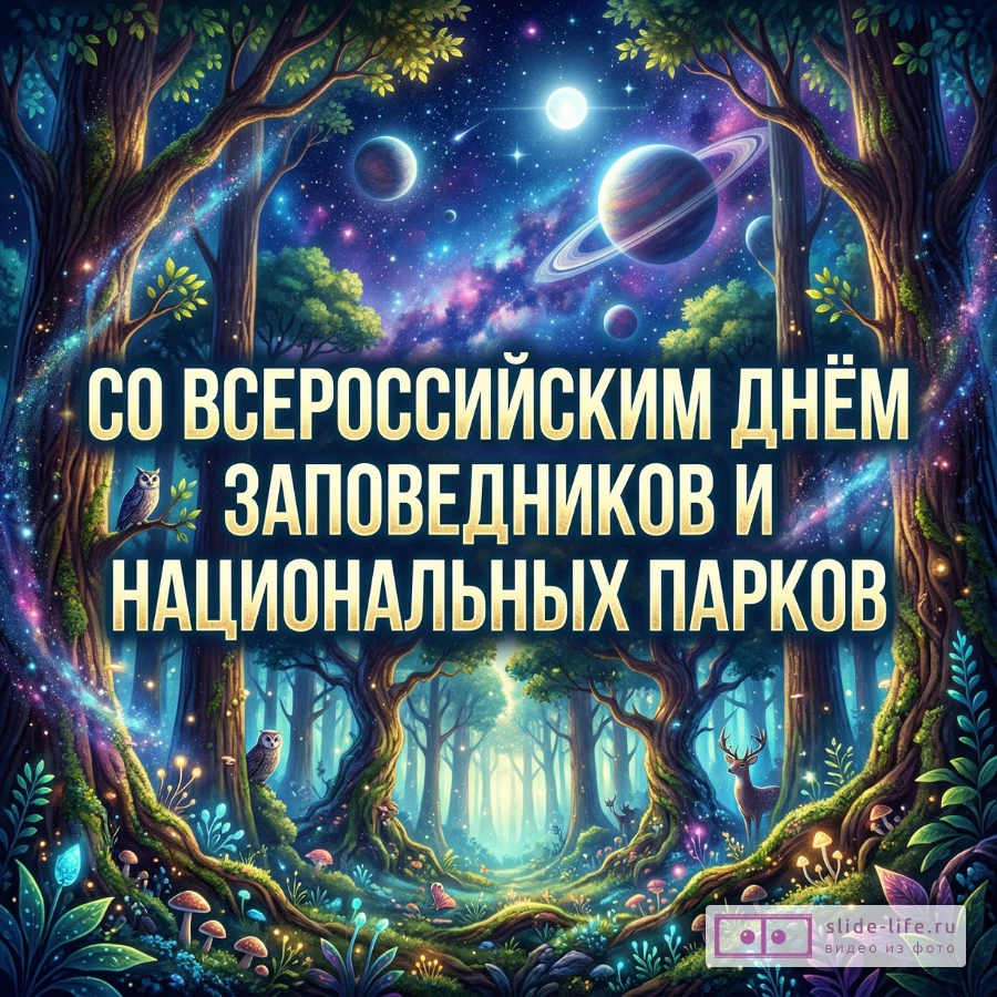Уникальные открытки с Всероссийским днём заповедников и национальных парков для вдохновения