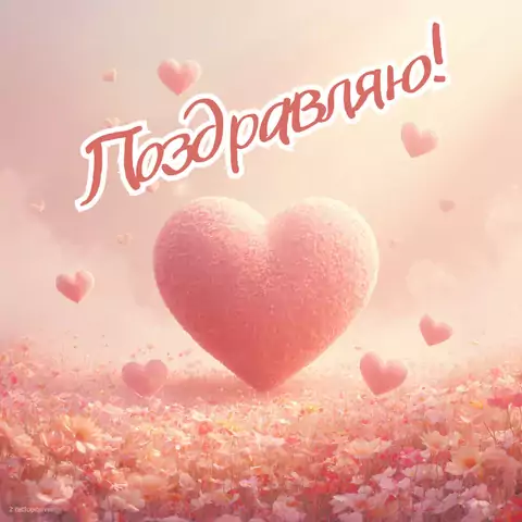 Простая открытка с днем рождения жене